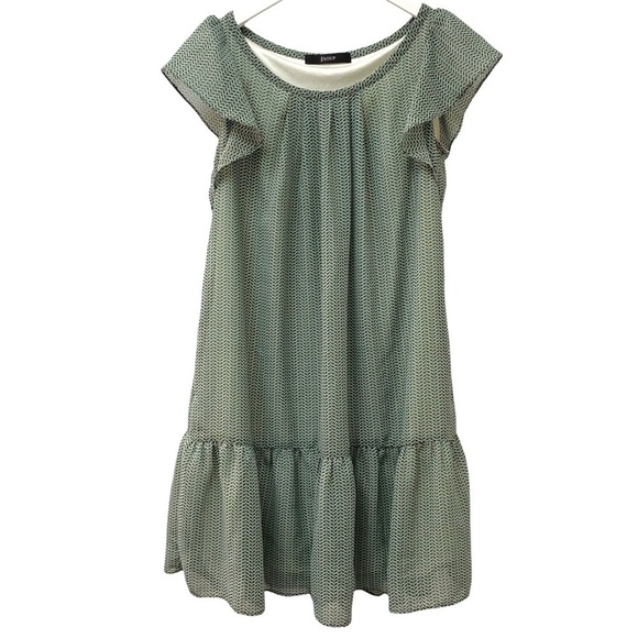 Green Print Dress by Soup S/M - Picture 1 of 6